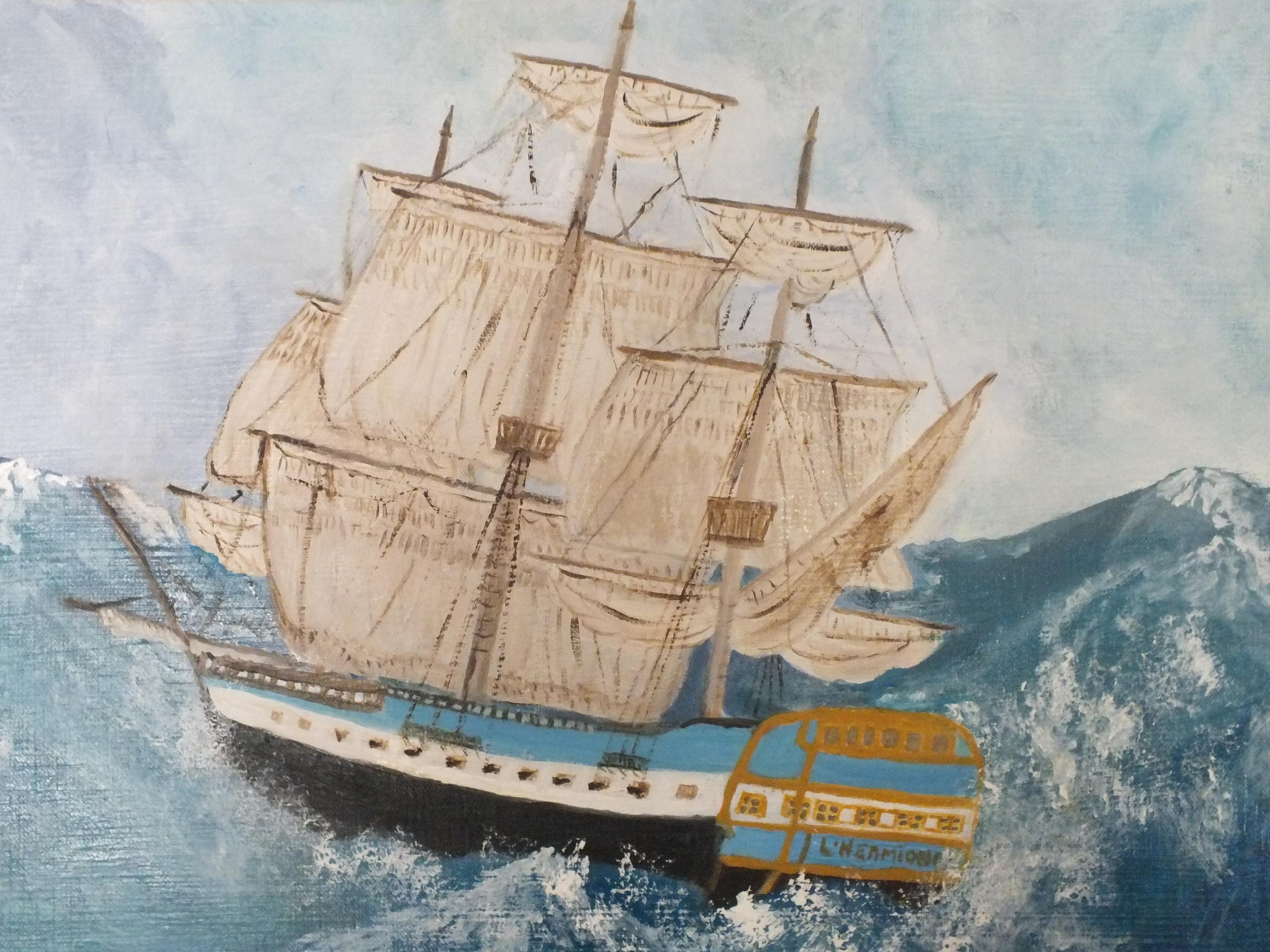 L’Hermione, peinture à l’huile de Mirpaint